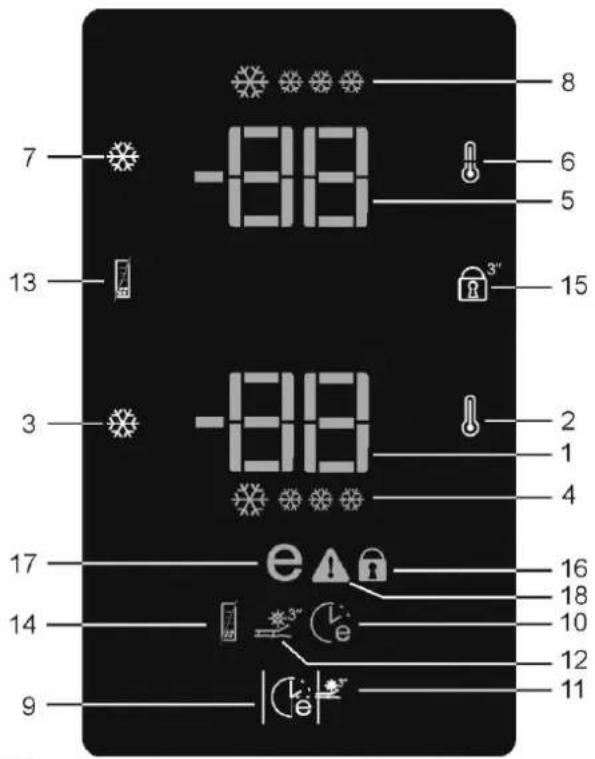 ARCTIC COOLING ANK366NFS+ - Reglarea temperaturilor în răcitor și congelator - 1