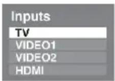 TOSHIBA 19HV10G - Selectarea sursei de intrare video pentru vizualizare - 1