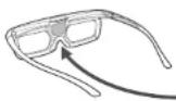 SHARP LC-80UQ10KN - Control ochelari 3D - 1