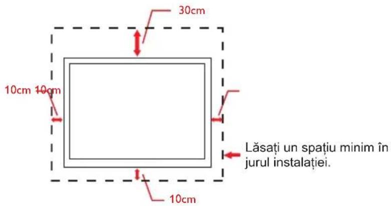 30cm 10cm 10cm Lăsați un spațiu minim în jurul instalatiei. 10cm