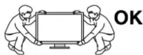 EIZO RadiForce RX650-AR - Transportați sau așezați unitatea în conformitate cu metodele corecte specificate. - 1