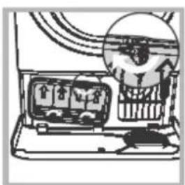 INDESIT IDCE G45 B H (EU) - Unitatea condensatorului – Trebuie să curățați lunar scamele din interiorul condensatorului! - 4