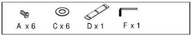 A x 6 C x 6 D x 1 F x 1