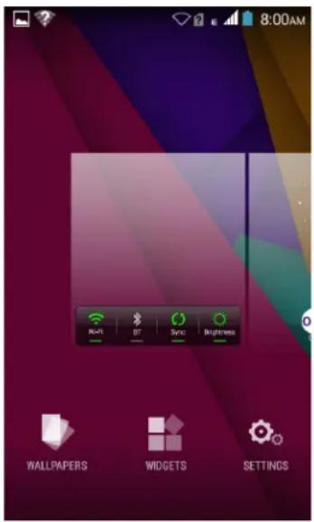 Karbonn Titanium S15 Plus - Adăugarea unui element pe ecranul Acasă - 1