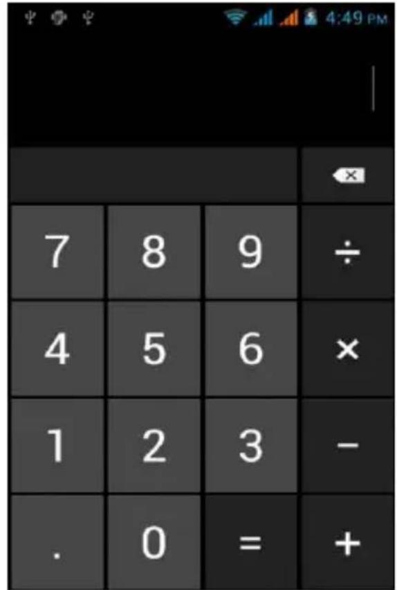7 8 9 ÷ 4 5 6 × 1 2 3 - . 0 = + 4:49 PM
