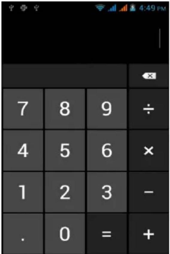 7 8 9 ÷ 4 5 6 × 1 2 3 - . 0 = +