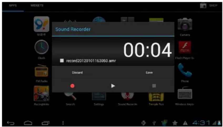 Evolio Tab 3G - Recorder - 1