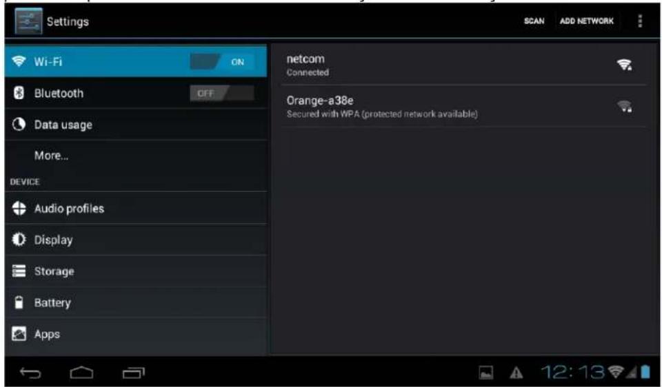 Evolio Tab 3G - Setări WIFI - 2