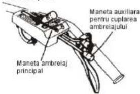 Maneta auxiliara pentru cuplarea ambrelajului Maneta ambrelaj principal