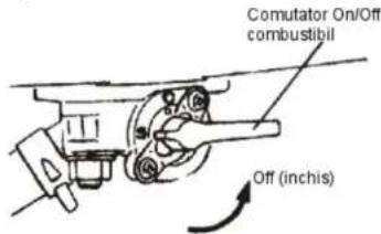Comutator On/Off combustibil Off (inchis)