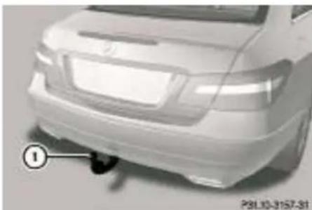 Mercedes-Benz E207 (2009) - Dispozitivul de cuplare a remorcii\* - 1