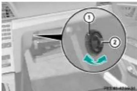 Mercedes-Benz E207 (2009) - Reglarea orificiului de ventilație pentru torpedo - 1