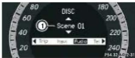 Mercedes-Benz E207 (2009) - Utilizarea DVD-urilor video\* - 1