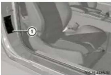 Mercedes-Benz E207 (2009) - Plăcuțele de identificare a autovehiculului - 1