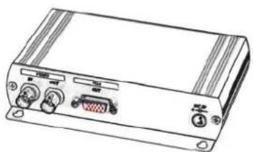 Genie GVGA-CONV - ITEM NO.: GVGA-CONV Hi Resolution Video to VGA Converter with BNC loop out - 1