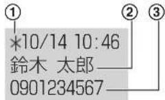 PANASONIC VE-GD55DW - 着信履歴について - 1