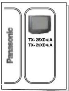PANASONIC TX-25XD4 - Check that you have the accessories and their show shown - 5