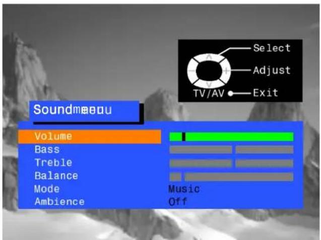 PANASONIC TX-25XD4 - Soundmenu - 5
