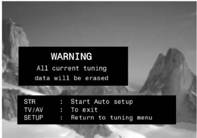 PANASONIC TX-25XD4 - The AutosetupmenuwillallowyoutoautomaticallyretunetheTVtoyourlocalstations. Itisusefulifyoumovetoadifferentregion - 9