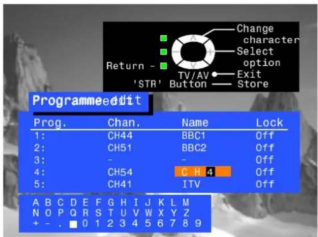 PANASONIC TX-25XD4 - Torenameaprogrammeposition - 7