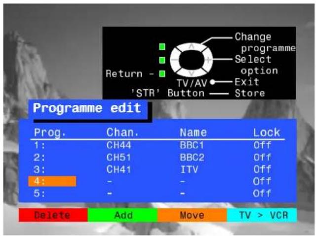 PANASONIC TX-25XD4 - Toaddaprogrammeposition - 6