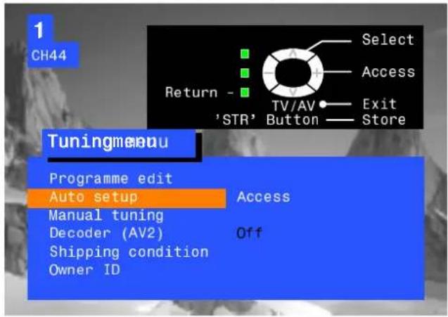 PANASONIC TX-25XD4 - The AutosetupmenuwillallowyoutoautomaticallyretunetheTVtoyourlocalstations. Itisusefulifyoumovetoadifferentregion - 8