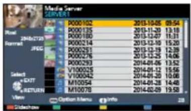 PANASONIC Viera TX-42CSR610 - ■ Redarea conținutului partajat stocat în serverul media - 1