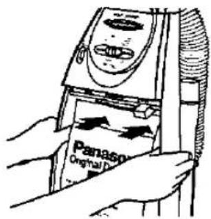 PANASONIC MC-E563K - HOW TO CHANGE THE DUST BAG - 3
