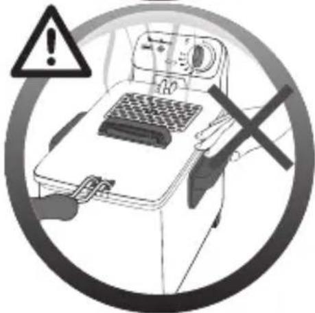 Warning symbol for a phone with exclamation mark and crossed-out hand gesture