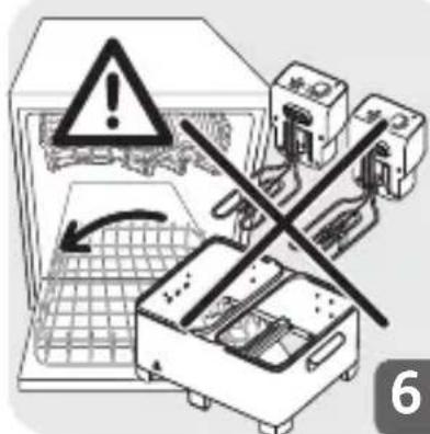 Safety warning illustration showing a warning sign, grid, and electrical circuitry with crossed-out wires