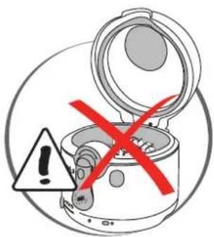Warning symbol with exclamation mark and warning triangle, indicating hazardous material