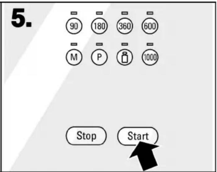 5. 90 180 360 600 M P 1000 Stop Start