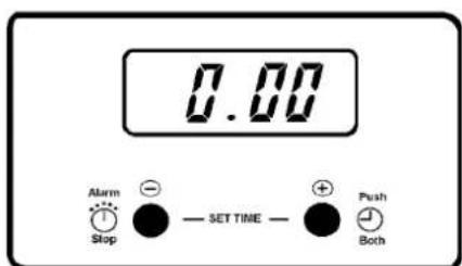 0.00 Alarm Stop SET TIME Push Both