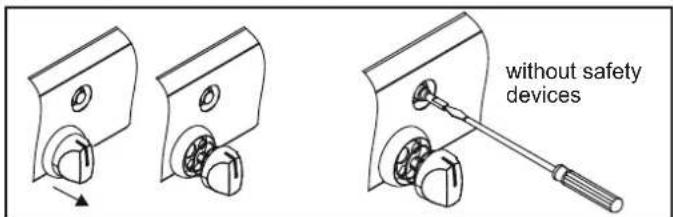 without safety devices