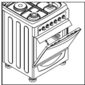 CANDY CEM5622KW - UTILISATION DU FOUR GRIL - 1