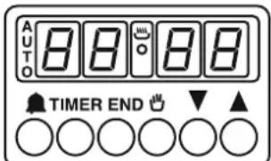 AUTO 88 88 ▲ TIMER END ✓ ▼ ▲