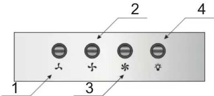 Hansa OKP6222MH - Cooker hood controls - 1
