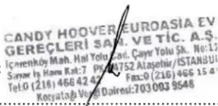 CANDY PVL640SN - CANDY-HOOVER-EUROASIA EV GEREÇLERİ SAN VE TİC. A.Ş. - 1