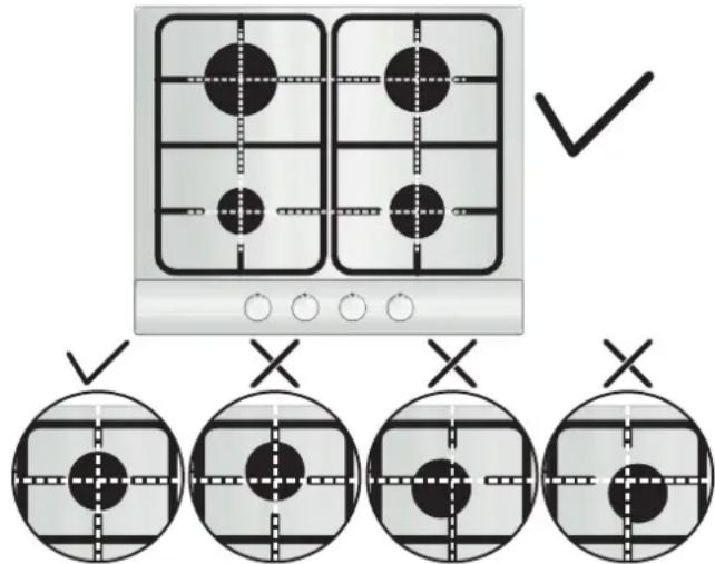 CANDY CHG6LCX - ИНСТРУКЦИИ ПО ЭКСПЛУАТАЦИИ ВАРОЧНОЙ ПОВЕРХНОСТИ - 1