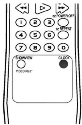 1 2 3 4 5 6 7 8 9 0 SHOWVIEW C.LOCK VIDEO Plus*