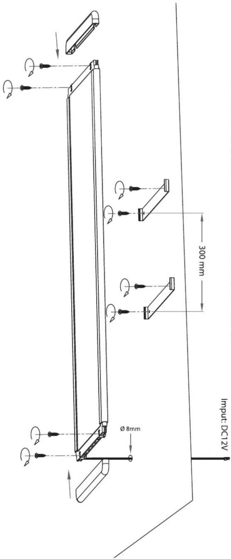 300 mm Ø 8mm Input: DC12V