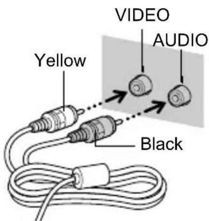 VIDEO AUDIO Yellow Black