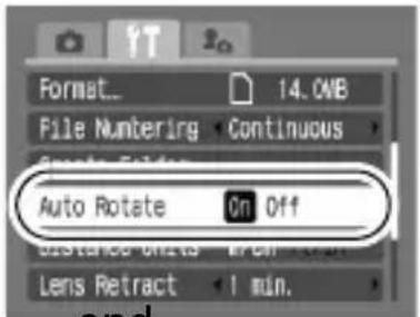 Format... 14.0MB File Numbering Continuous Single Folds Auto Rotate On Off Distance Units 0.05 mm Lens Retract 1 min.