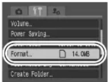 Volume.. Power Saving.. Format.. 14.0MB Create Folder..