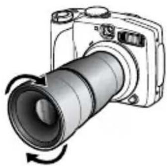 Allview X3 Soul Mini - Set the lens on the adapter, and turn it in the indicated direction to attach it securely. - 1