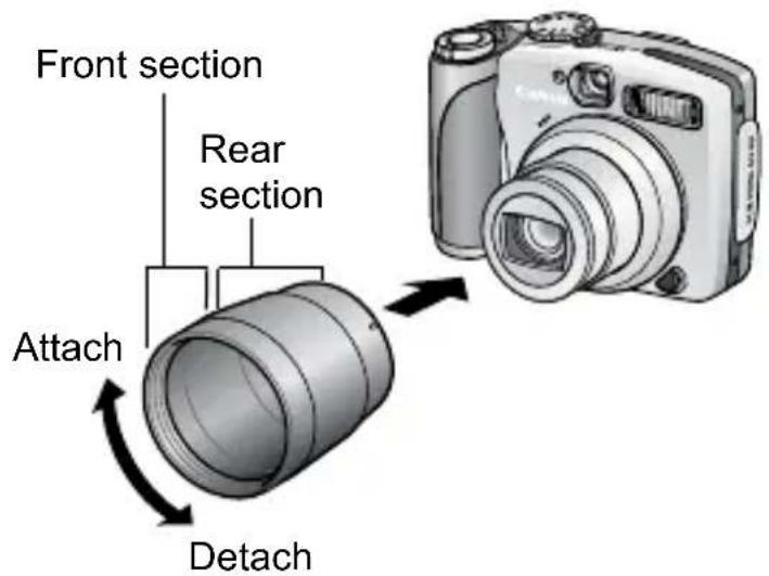 Front section Rear section Attach Detach