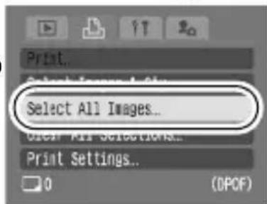 Print... Select Image & Ship Select All Images... Select All Selections... Print Settings... 0 (DPOF)