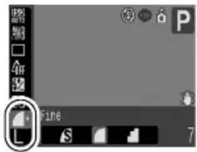 Screenshot of a software interface showing tool icons and a dropdown labeled 'Fine' with a cursor pointing to it.