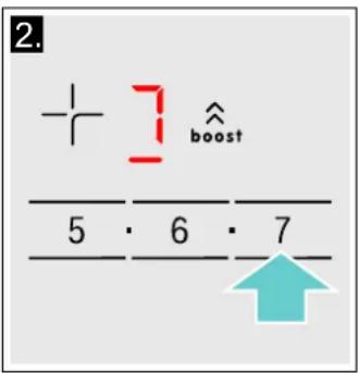 2. + 7 boost 5 6 7 ↑