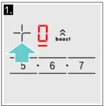 1. + - 0 ↑ boost - 5 · 6 · 7